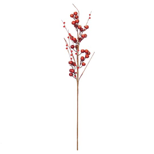 Vickerman 31" Dark Red Artificial Berry Sprays, 3ct.